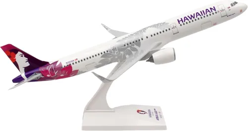 Vista 3 de Sky Marks Hawaiian A321NEO 1/150 modelo de avión coleccionable
