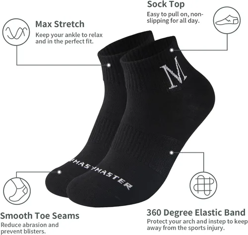 Vista 2 de J-BOX Calcetines de algodón para hombre, paquete múltiple, delgados, transpirables, cómodos, de verano, de corte bajo