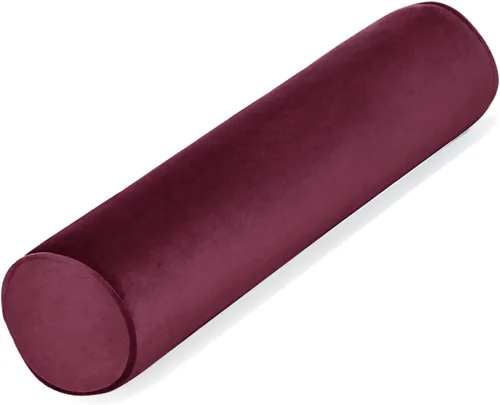 Vista 33 de Tinbolunce Almohada enrollable de espuma viscoelástica para rodilla/pierna/cuello - Cojín cilíndrico de luna llena/almohada cilíndrica redonda