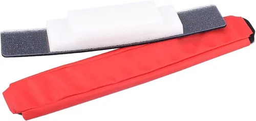 Vista 6 de Cojín de diadema de repuesto compatible con auriculares Beats Pro/Detox - Almohadilla de espuma suave para la diadema (rojo)