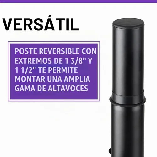 Vista 4 de On-Stage SS7761B Soporte de altavoz de aluminio