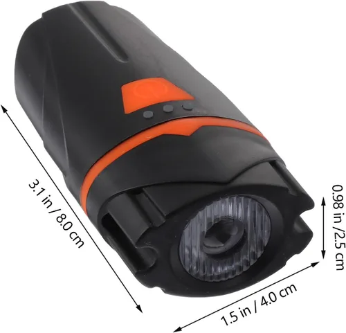 Vista 2 de SHERCHPRY USB Rechargeable Bike Front Light Super Bright Headlamp with Modes for Mountain Cycling and Commuters