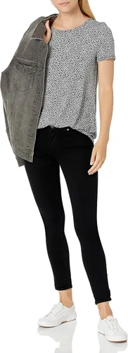 Vista 5 de Tienda Essentials Camiseta estilo túnica de manga corta para mujer, paquete de 2