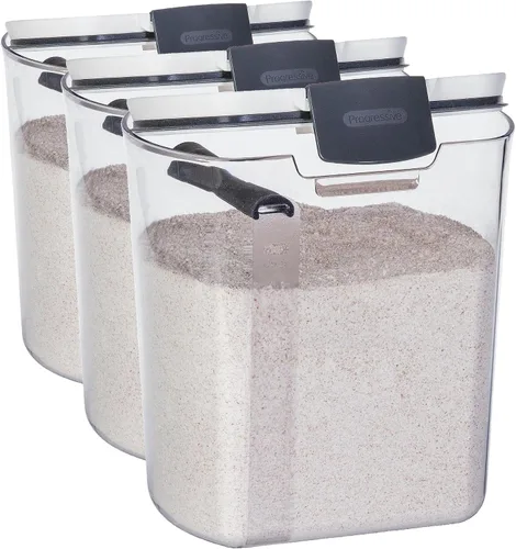 Vista 12 de ProKeeper - Envase de almacenamiento de harina, 4 cuartos de galón, plástico libre de BPA, apto para lavavajillas