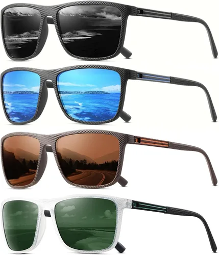 Vista 10 de Gafas de sol polarizadas para hombre, clásicas, ligeras, para conducir, pesca, golf, sol, protección UV