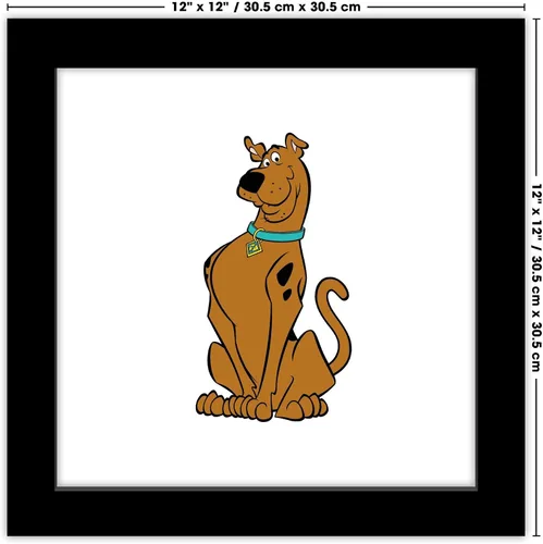 Vista 6 de Gallery Pops Scooby-Doo - Arte de pared de Scooby-Doo, versión enmarcada negra, 12 x 12 pulgadas