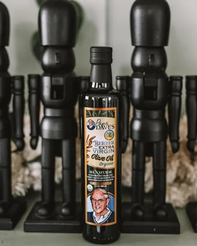 Vista 4 de Papa Dave's Aceite de oliva virgen extra orgánico certificado por USDA, contiene polifenol primero prensado en frío, aceite de oliva rico