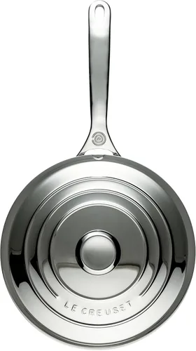 Vista 2 de Le Creuset Sartén de acero inoxidable de tres capas, 3 cuartos de galón.