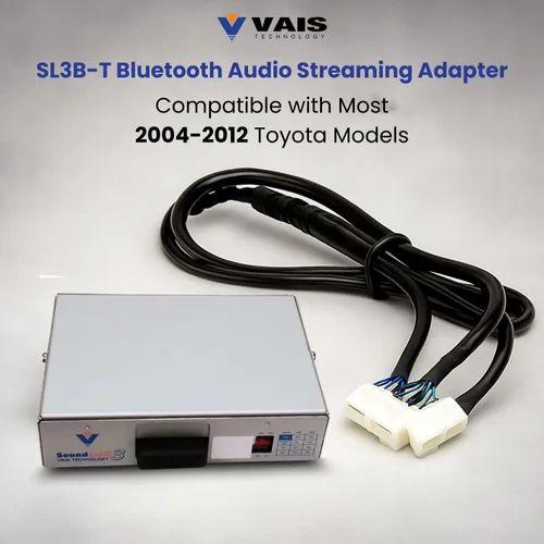 Vista 2 de VAIS Technology SL3b-T - Adaptador de transmisión de audio Bluetooth compatible con la mayoría de los modelos Toyota 2004-2012