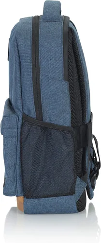 Vista 10 de Slappa Alpha Series - Mochila para laptop para videojuegos, se adapta a portátiles de hasta 15 pulgadas; azul (SL-ALPHA-LAPTOP-BP-BLU)