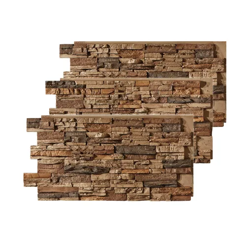Vista 67 de AZ Faux Paneles de revestimiento de pared de poliuretano de alta densidad para decoración interior y exterior Panel de revestimiento de piedra