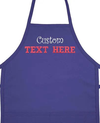 Vista 3 de Personalized Kids Apron - Chef Apron for Kids - Add a Name to Personalized Aprons for Girls or Boys Púrpura