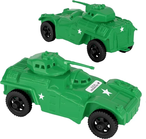 Vista 14 de TimMee Recon Patrol Coches blindados - Vehículos exploradores de plástico negro para hombres