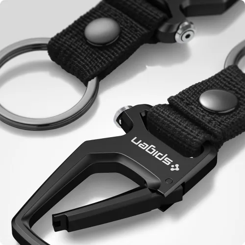 Vista 6 de Spigen Life Carabiner Key Ring Clip, Car Keychain Clip, Bottle Opener Key Chain Ring for Men and Women