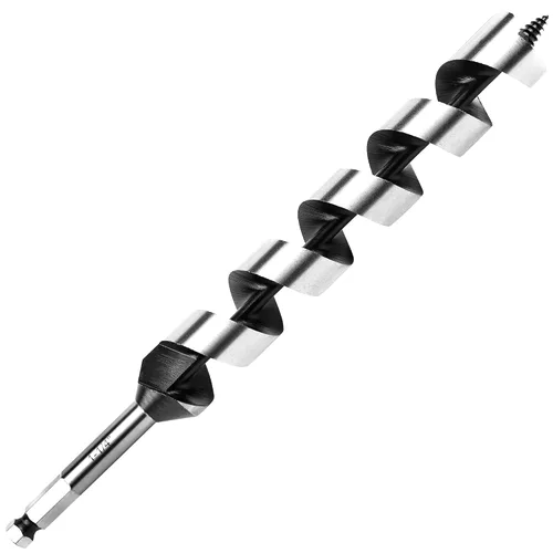 Vista 9 de Broca de taladro de 1-1/2 pulgadas x 9 pulgadas para madera, vástago hexagonal de 1-1/2 pulgadas, broca larga para madera suave y dura, plástico