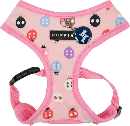 Vista 8 de Puppia Arnés para perro sobre la cabeza de moda de primavera y verano, Aqua_Fete, talla M
