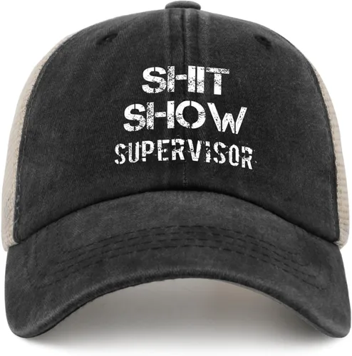 Vista 11 de Shit Show Supervisor Hat para mujer, gorra de béisbol vintage