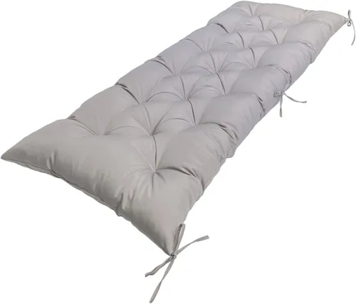 Vista 21 de Cojín de banco para exteriores, color negro, antideslizante, para muebles de exterior, almohadillas gruesas para sillas de patio de 40 pulgadas