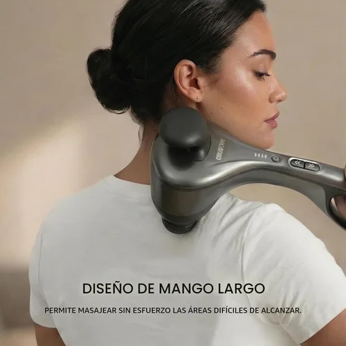 Vista 5 de Obusforme Masajeador de espalda de percusión de grado profesional Masajeador de tejido profundo de mano Nodos de masaje dual de 3000 RPM Cinco