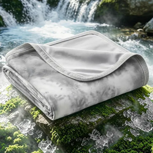 Vista 11 de EMME Manta Refrescante, Manta de Verano Delgada y Liviana para Sofá, Mantas Frías para Cama para Personas que Duermen con Calor, Doble Cara