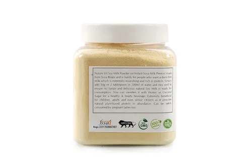 Vista 2 de NatureVit - Leche de soja en polvo, 10.58 onzas [vegana, sin OMG y 49% libre de proteínas y azúcar]