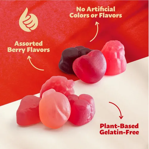 Vista 6 de Berry Jelly Candy Mix, Dye Free Candy, Vegan Gummies, 1 Lb Bag