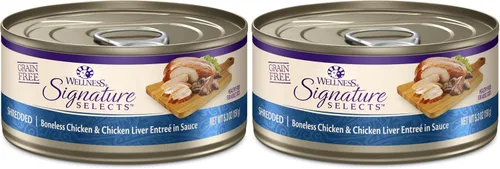 Vista 33 de Wellness CORE Signature Selects - Alimento húmedo enlatado grueso para gatos adultos, natural, rico en proteínas, sin granos, receta de carne de res