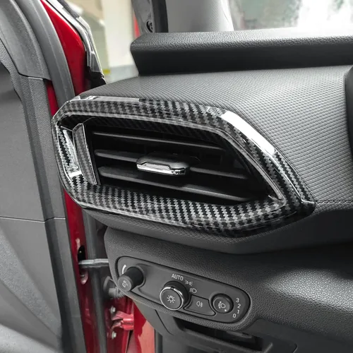 Vista 6 de YOUTOOCAR Cubiertas de salida de aire compatibles con accesorios Chevy Trailblazer 2020-2024 (patrón de fibra de carbono)