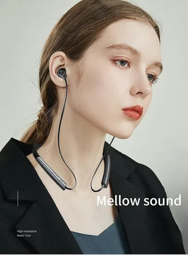 Vista 2 de Auriculares Bluetooth inalámbricos con banda para el cuello 5.0 CVC 8.0 Auriculares deportivos impermeables con cancelación de ruido con micrófono
