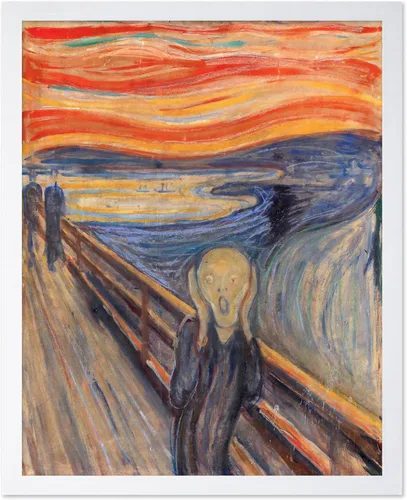 Vista 18 de Poster Master Póster vintage Munch – Impresión retro expresionismo – Regalo para artista, inauguración de la casa, El grito, clásico, abstracto