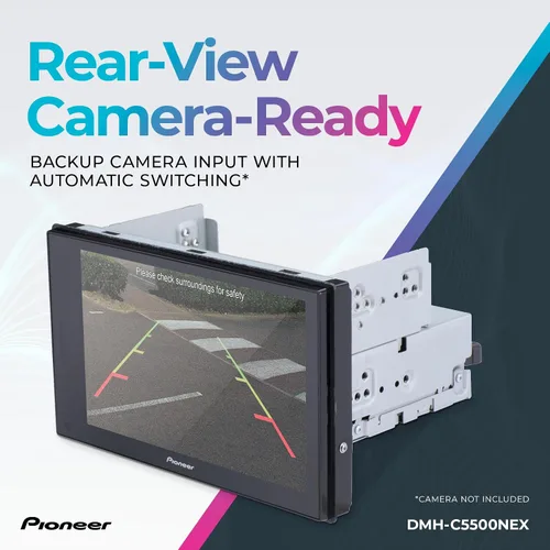 Vista 6 de Pioneer DMH-C5500NEX - Receptor multimedia digital de 8 pulgadas - Apple CarPlay con cable, Android Auto, Bluetooth incorporado y Amazon Alexa a