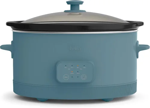 Vista 9 de bella Olla de cocción lenta programable de 6.0 cuartos de galón, revestimiento antiadherente de cerámica, temperatura ajustable y tiempos