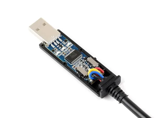 Vista 8 de Wavesahre - Cable USB a serie RS232/485, chip FT232RNL original, compatible con Mac, Linux, Android, Win11/10/8.1/8/7, indicadores de alimentación