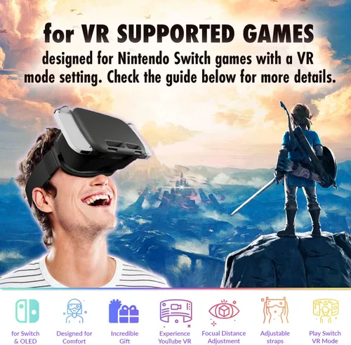 Vista 7 de Orzly VR - Protector de pantalla de cristal templado para Nintendo Switch