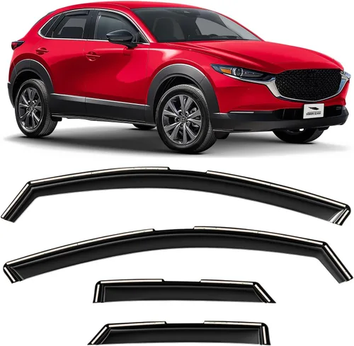 Vista 17 de Voron Glass in-Channel Rain Guards for Chevy Equinox 2018-2024 Para Equinox 18-24