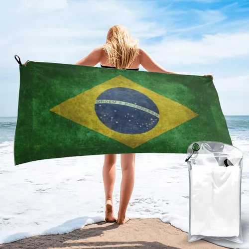 Vista 14 de Toalla de playa de microfibra, de gran tamaño, secado rápido (31.5 x 63 pulgadas), a prueba de arena, absorbentes, compactas, manta de playa, toalla