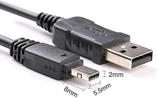 Vista 7 de GuangMaoBo Cable de sincronización de datos USB para cámara CASIO Exilim EX-S7 S10 S12 Z1 Z2 Z8 Z9 Z11 Z18 Z19 Z20 Z29 EX-ZR20 ZR200 Z3000 ZR1000