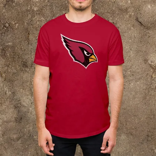 Vista 5 de Hybrid Sports NFL - Distressed Team Logo - Officially Licensed Adult Short Sleeve Fan Tee for Men & Women