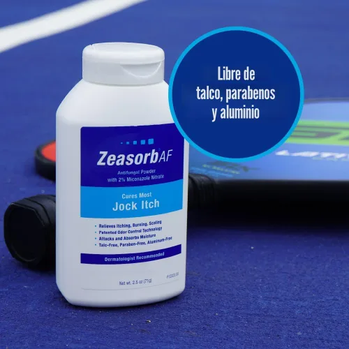 Vista 5 de Zeasorb Polvo de tratamiento antifúngico súper absorbente para Jock Itch, 2.5 onzas