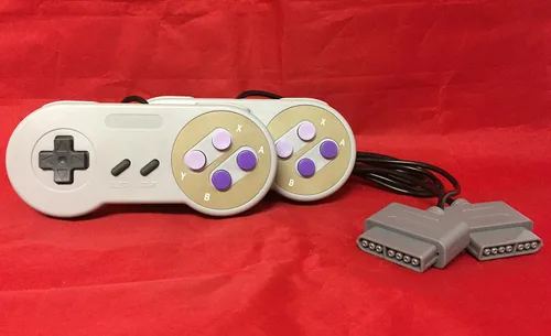 Vista 3 de W4W Mando a distancia compatible con Super Nintendo SNES - Conector de 7 pines - Paquete de dos controladores (paquete de 2)