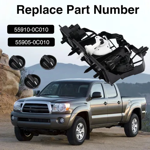 Vista 4 de 55910-0C010 Panel de módulo de interruptor de control de calefacción A/C compatible con Toyota Tundra 2000-2006 3.4L 4.0L V6/ 4.7L V8 Reemplazar#