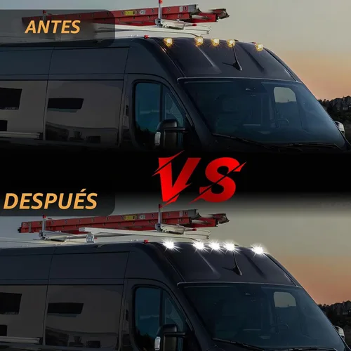Vista 4 de Luces marcadoras de techo de cabina para Dodge Ram ProMaster 2014 Luces delanteras de cabina