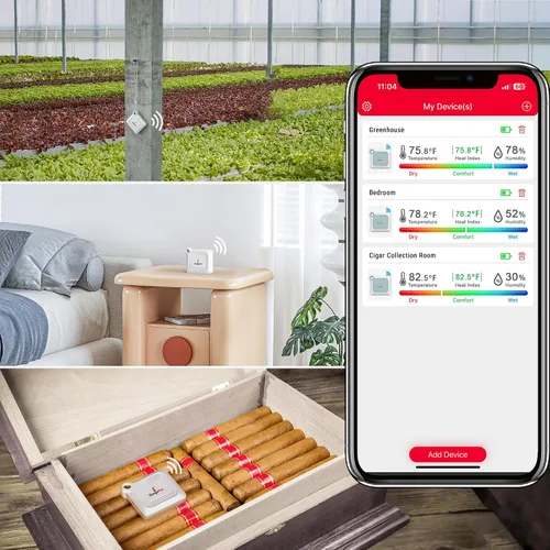 Vista 9 de TempPro TempAir - Termómetro higrómetro Bluetooth, sensor de temperatura