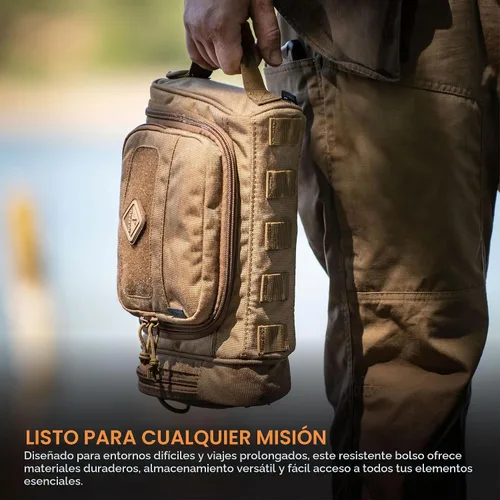 Vista 3 de Reveille(TM) Hazard 4(R) Bolsa resistente para equipo de aseo y elementos de tocador., Marrón Coyote