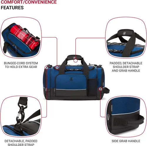 Vista 2 de SWISSGEAR APEX - Bolsa de viaje para hombre y mujer, color negro