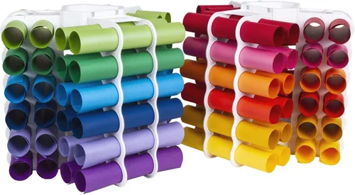 Vista 10 de ArtBin - Torre de almacenamiento (12 rollos de vinilo), color blanco Torre de almacenamiento de vinilo