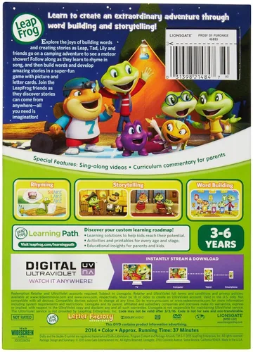 Vista 2 de Leapfrog Letter Factory Adventures: Amazing Word Explorers [DVD + Digital]