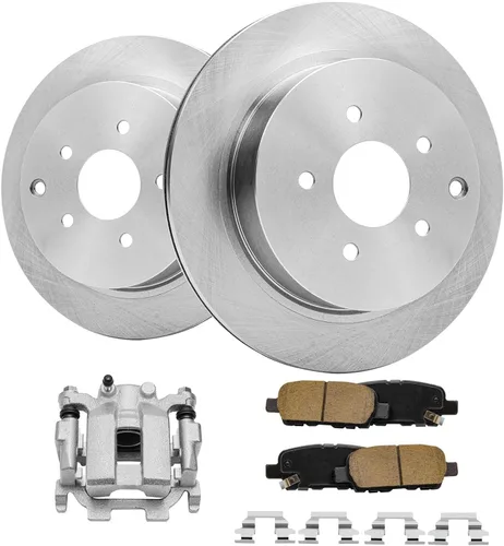 Vista 94 de Detroit Axle - Rotores de freno para Chrysler 200 2015 2016 2017, Rotores de freno de disco de reemplazo: 12.01" pulgadas delantero y 10.95