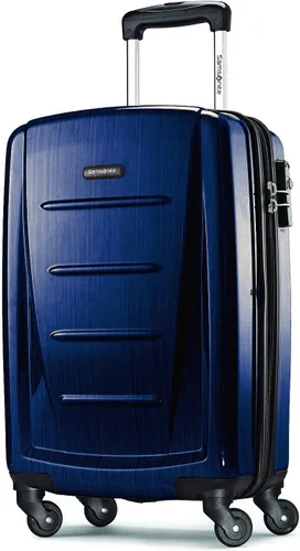 Vista 241 de Samsonite Winfield 2 Equipaje rígido con ruedas giratorias, Azul profundo, Juego de 3 piezas (20/24/28)