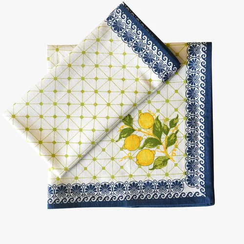 Vista 32 de Fingercraft - Juego de 12 servilletas de tela de mezcla de algodón y lino, con estampado, perfecta para fiestas, cenas, bodas, cócteles y Navidad